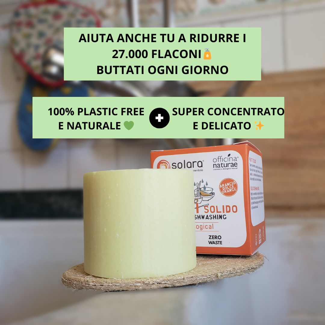 Sapone lava piatti solido