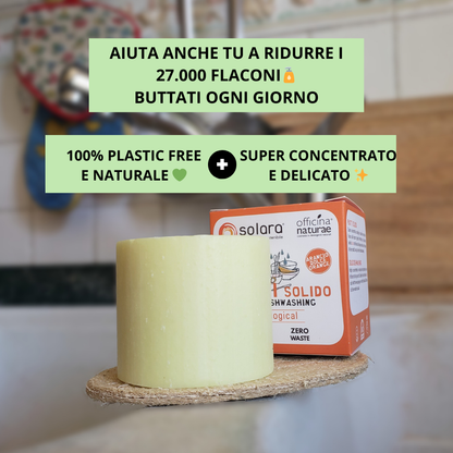 Sapone lava piatti solido